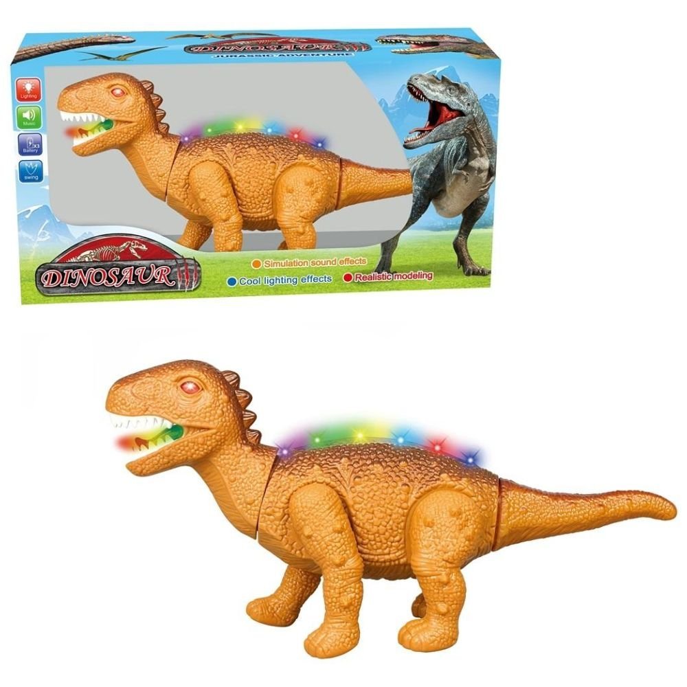 Dinozaur chodzący na baterie z głosem