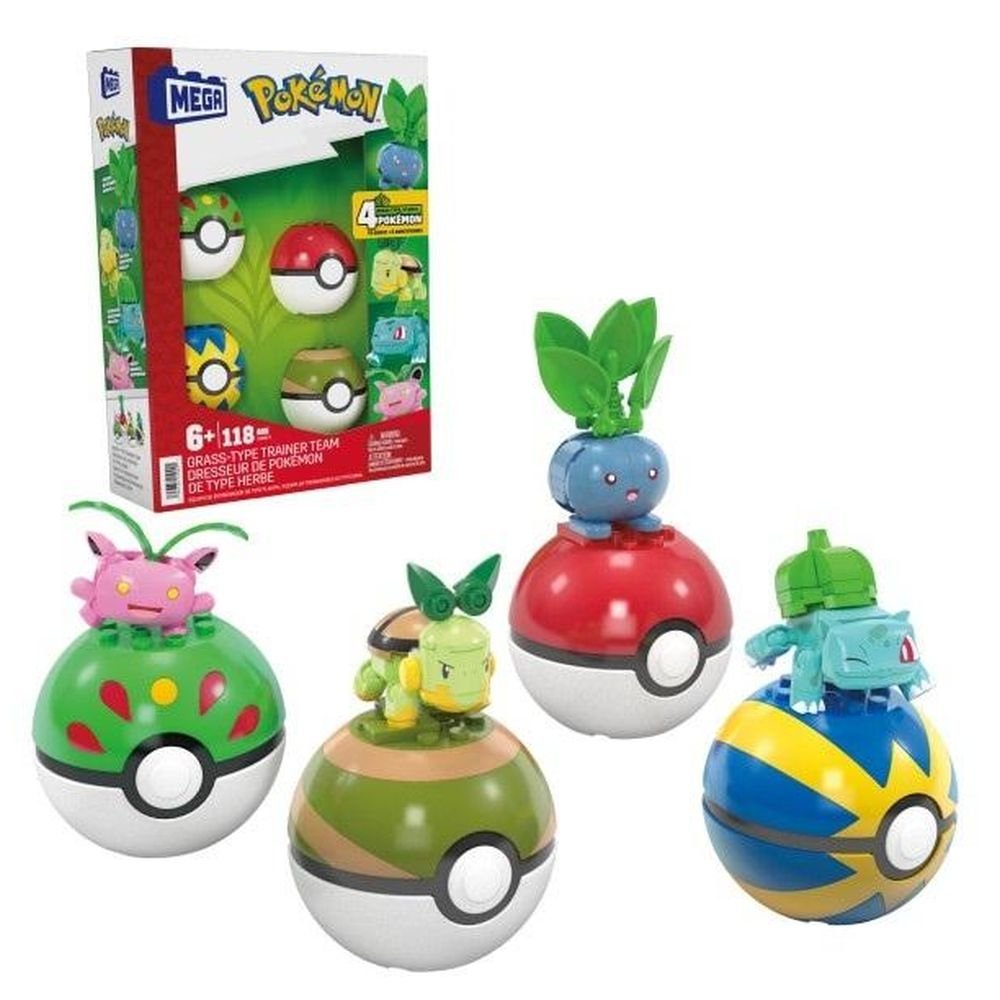 Mega Pokemon Drużyna Typu Trawiastego