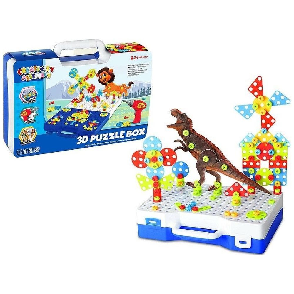 Klocki 3D do przykręcania z walizką