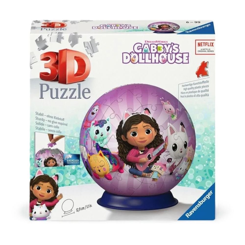 Puzzle 3D Kula: Koci Domek Gabi