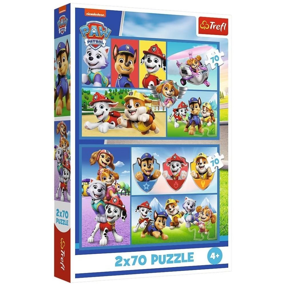 Puzzle 2x70 Psi Patrol rządzi TREFL