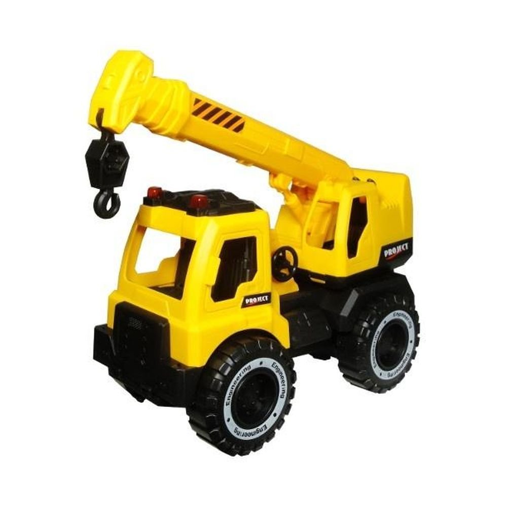 Ciężarówka budowlana z dźwigiem