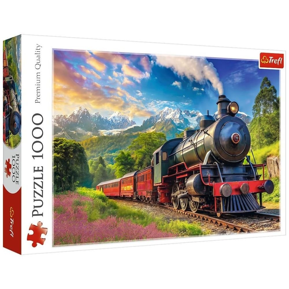 Puzzle 1000 Podróż pociągiem TREFL