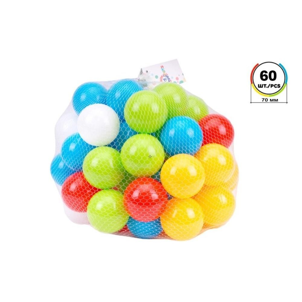 Piłeczki 7cm 60szt