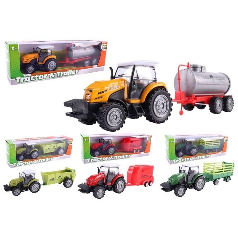 Traktor z przyczepą mix