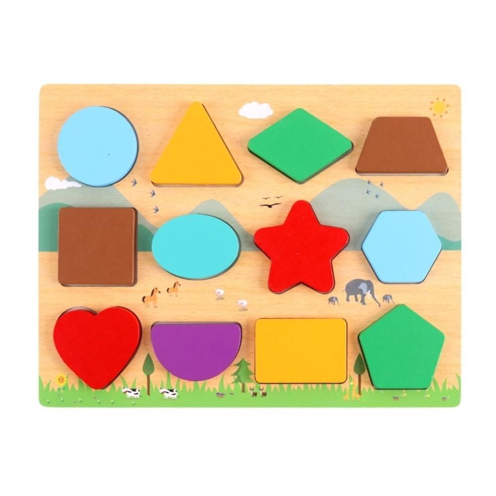 Układanka drewniana Kształty