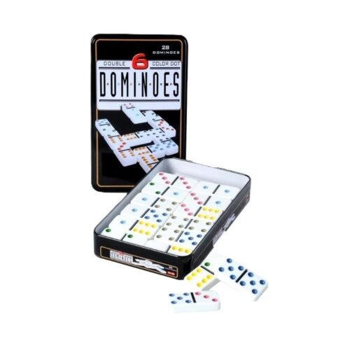 Domino Double 6 w metalowym pudełku