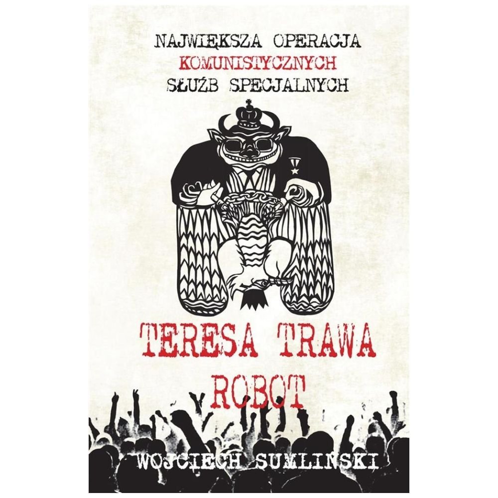 Teresa, trawa, robot