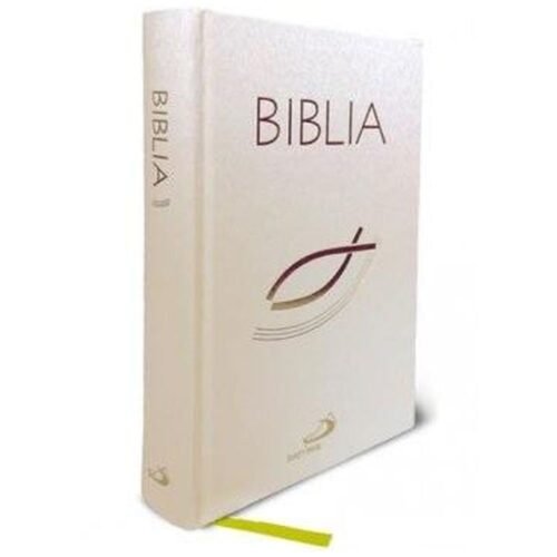 Biblia z rybką biała
