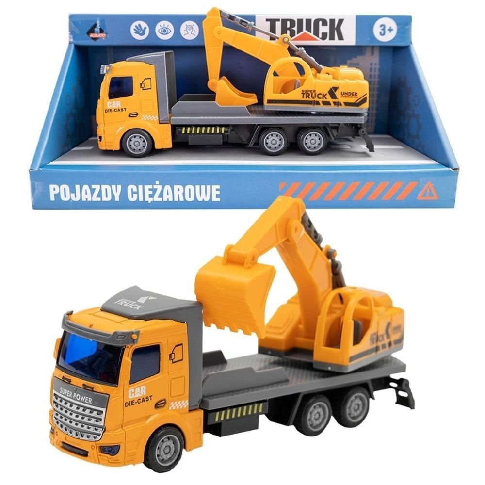 Ciężarówka z koparką