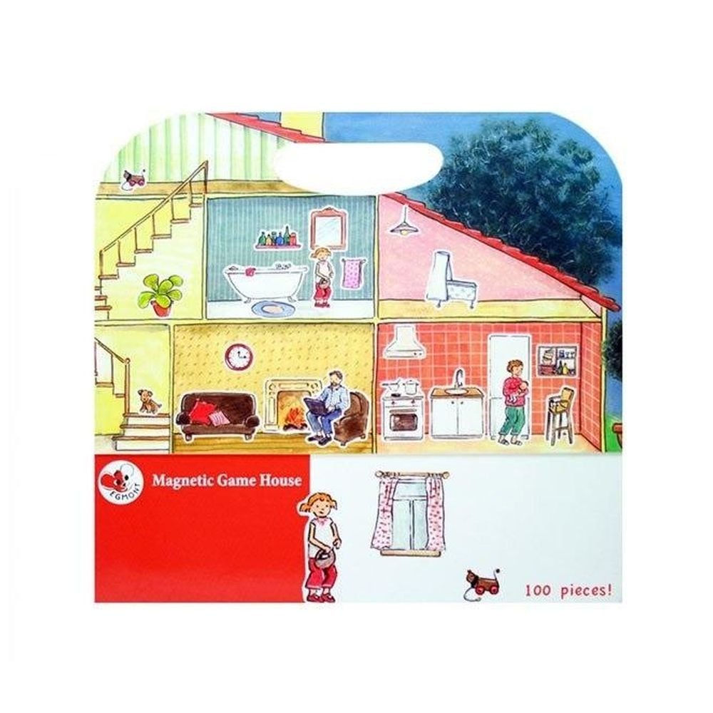 Układanka, gra magnetyczna, Dom