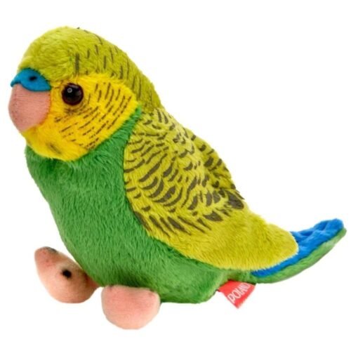 Papuga falista zielono-niebieska 13cm