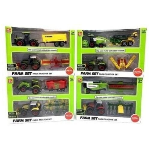 Traktor Metalowy 2-pack MIX