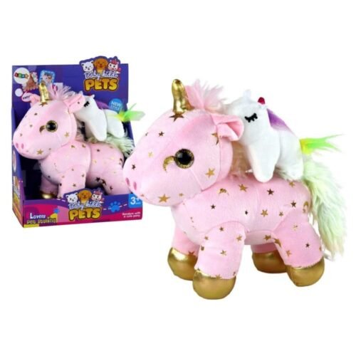 Jednorożec z kołysanką różowy