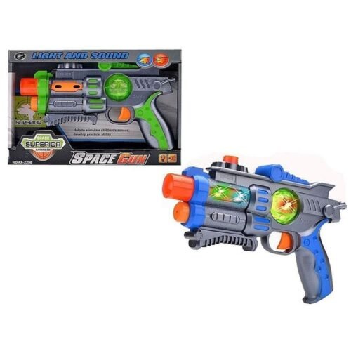Pistolet na baterie światło i dźwięk