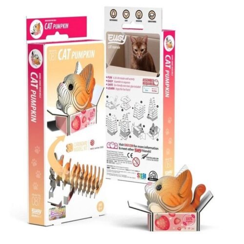 Kotek Pumpkin Eugy. Eko Układanka 3D