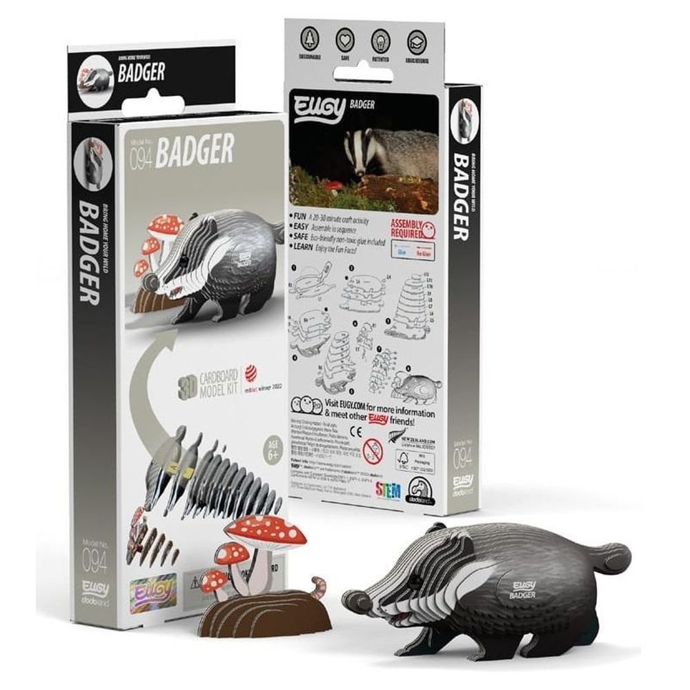 Borsuk Eugy. Eko Układanka 3D