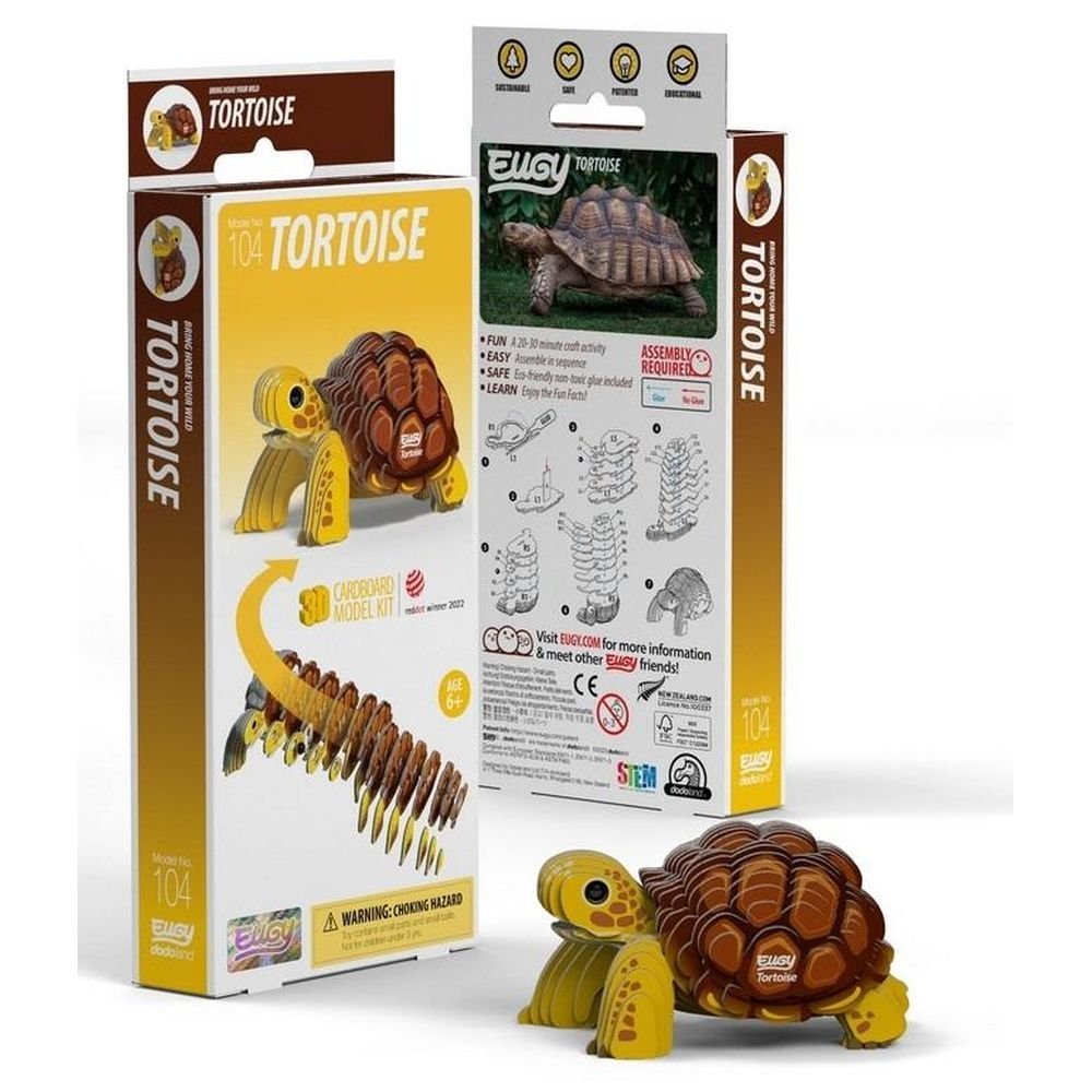 Żółw Lądowy Eugy. Eko Układanka 3D