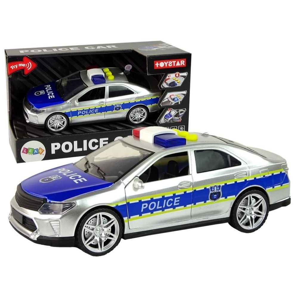 Radiowóz z nap. frykcyjnym 1:14 światło i dźwięk