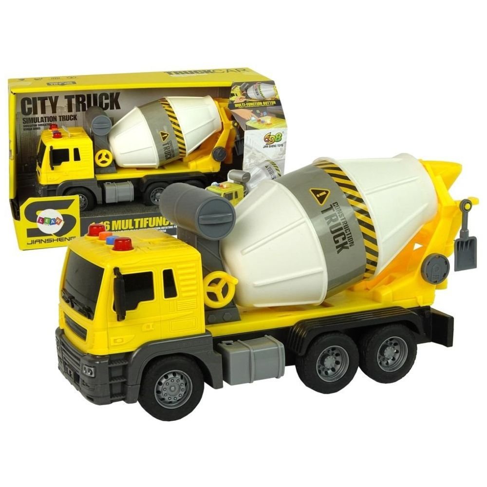 Betoniarka obrotowa 1:16 żółta