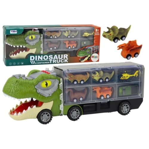 Ciężarówka dinozaur + 6 resoraków