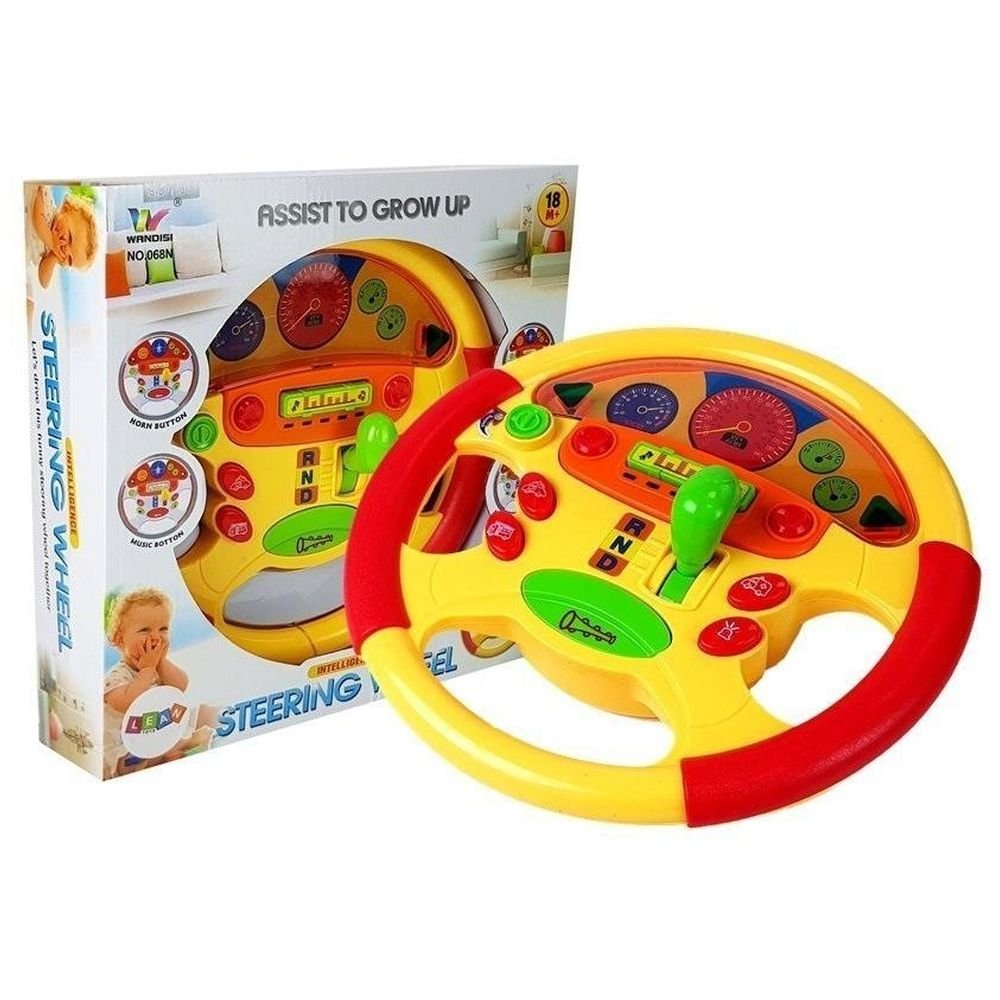 Kierownica edukacyjna dla niemowląt dźwięk światło
