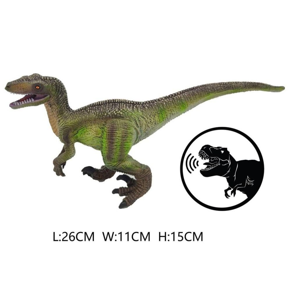 Dinozaur velociraptor z głosem