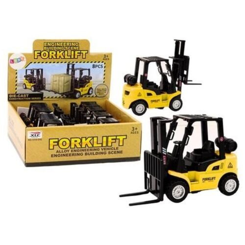 Wózek widłowy napęd frykcyjny metalowy żółty