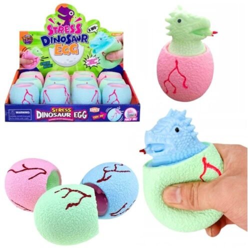 Gniotek dinozaur w jajku MIX