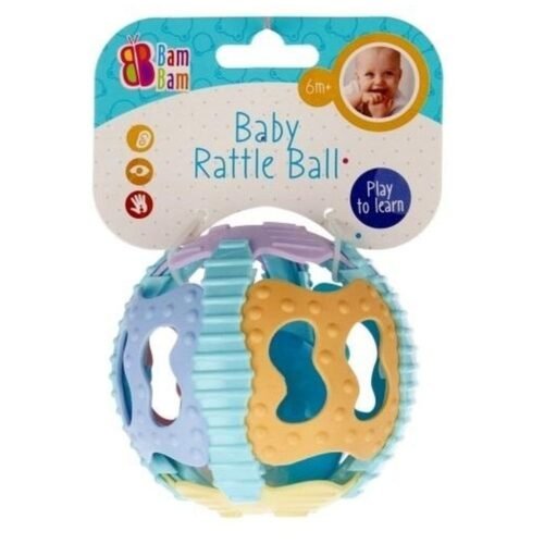 Kula gumowa z dźwiękiem pastel BAM BAM