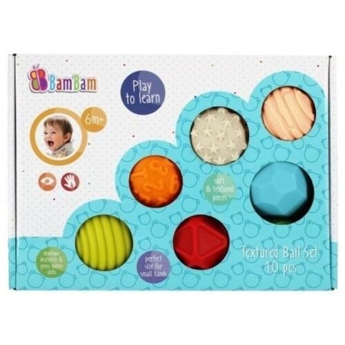 Zabawka sensoryczna kule 10szt BAM BAM