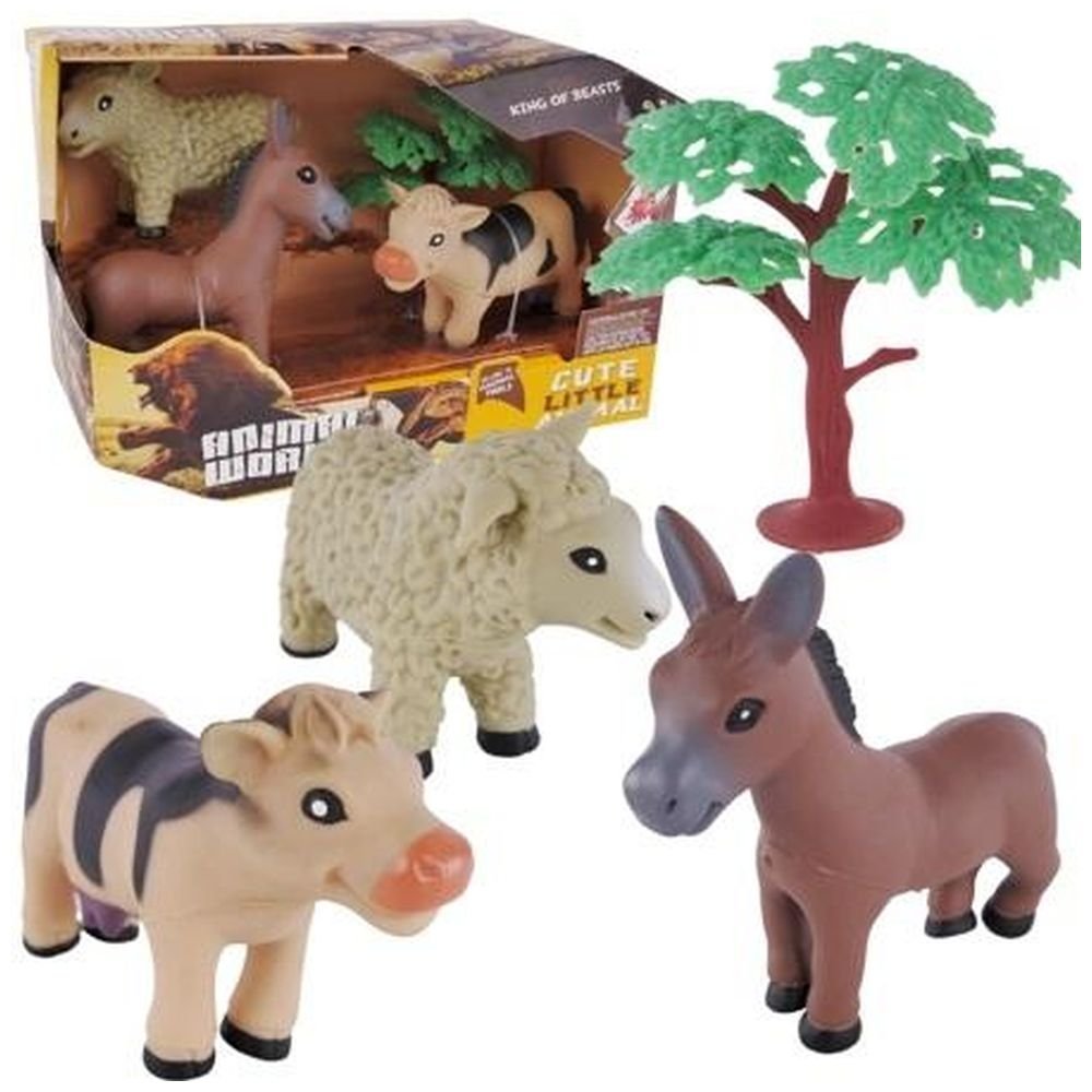 Zestaw wiejskich zwierząt