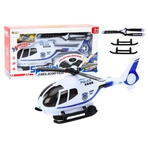 Helikopter policyjny ze światłem i dźwiękiem