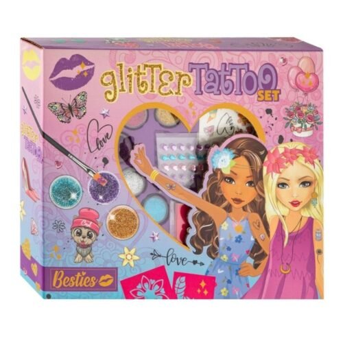 Zestaw do tatuaży z brokatem