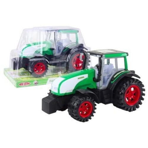 Traktor z napędem zielony