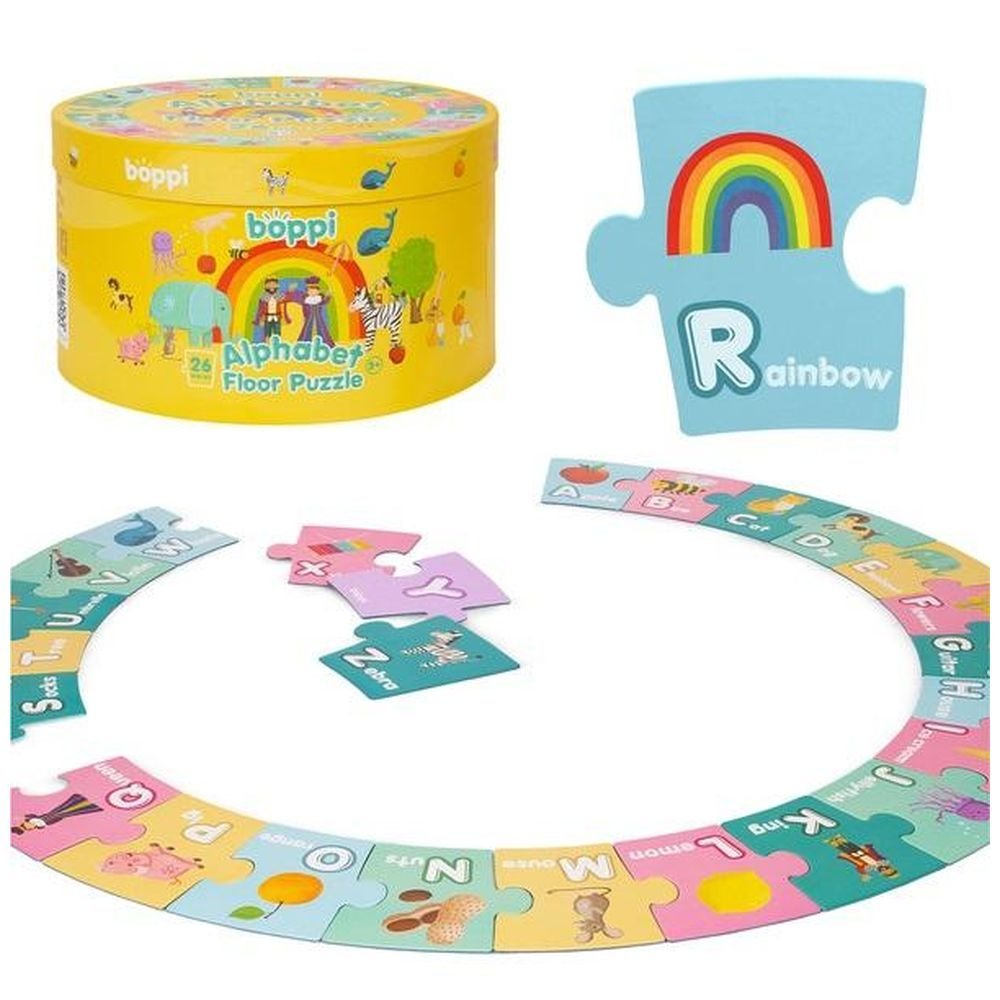 Puzzle 26 podłogowe dwustronne Alfabet