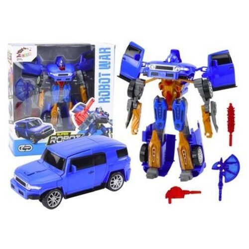 Robot 2w1 transformacja + akcesoria niebieski