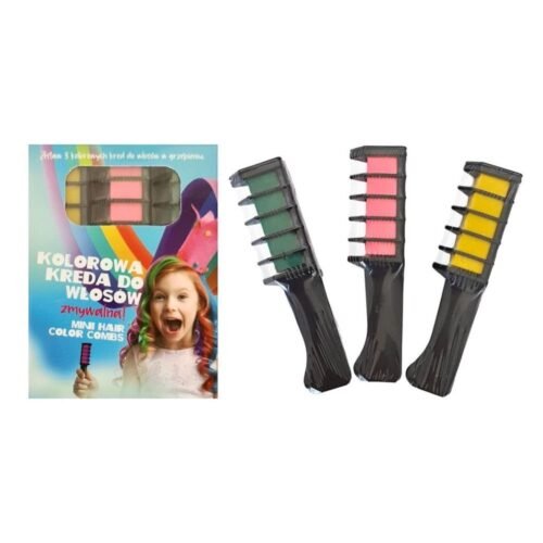 Kreda do włosów w grzebieniu