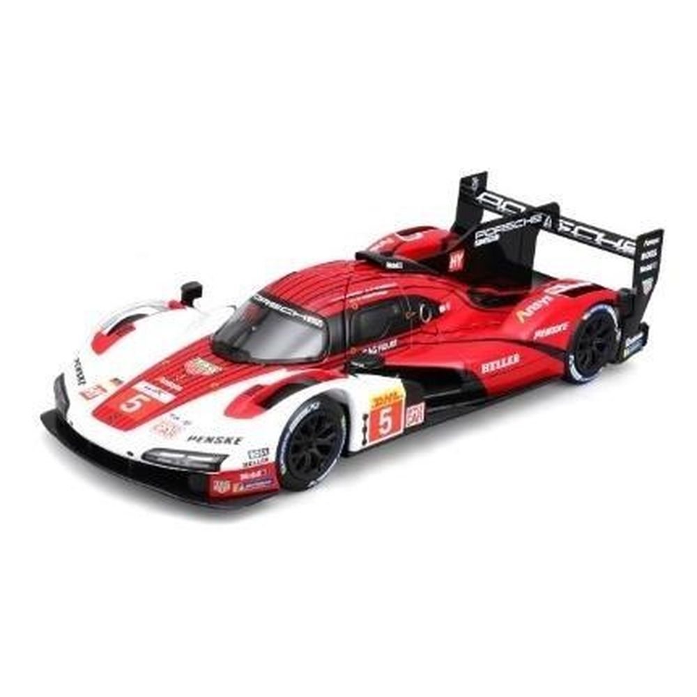 Racing Porsche 963 #5 White/Red 1:24 BBURAGO