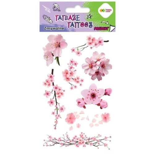 Tatuaże zmywalne Sakura HAPPY COLOR