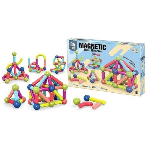 Klocki magnetyczne 3D 84el