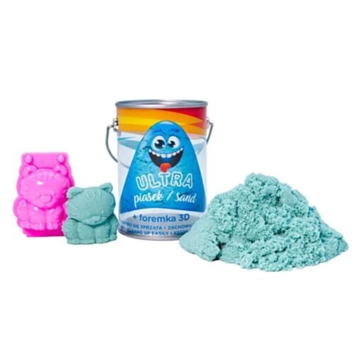 Ultra Piasek 150g turkusowy + foremka Tygrysek