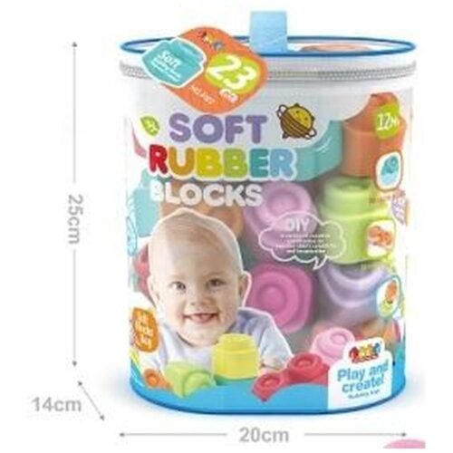 Klocki miękkie 23szt