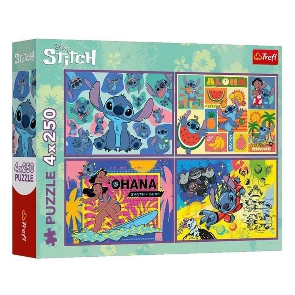 Puzzle 4w1 Stitch TREFL