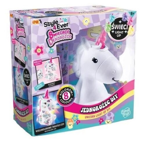 Świecące dekorożce DIY Jednorożec