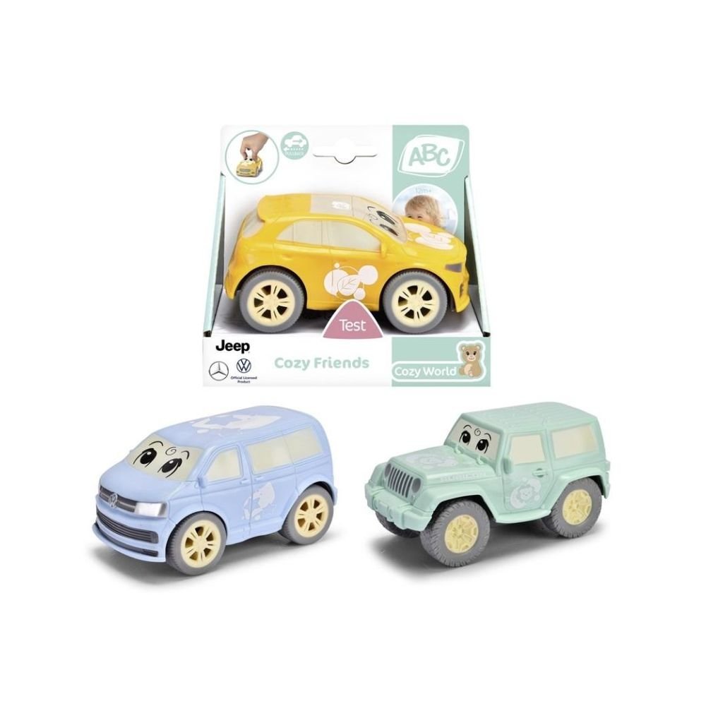ABC Pojazdy Cozy Friends 3 rodzaje