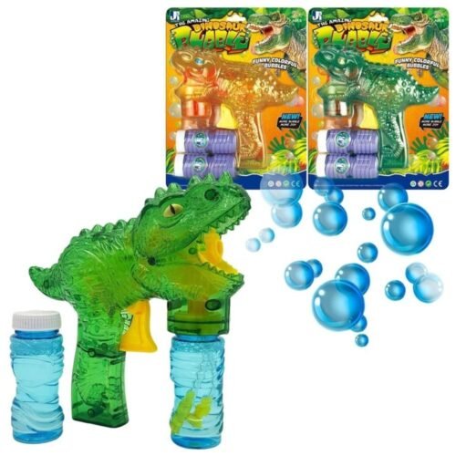 Pistolet dinozaur na bańki na baterie