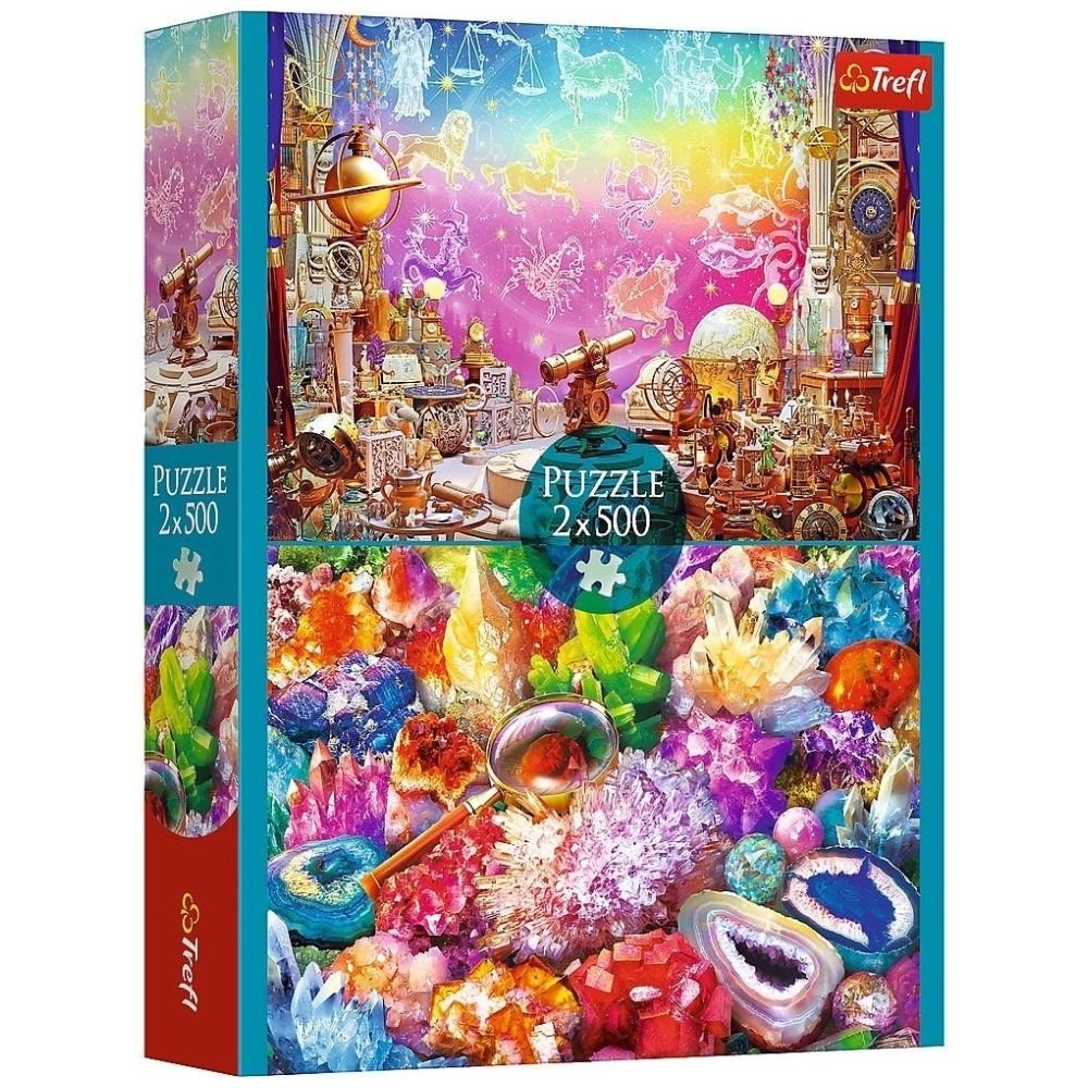 Puzzle 2x500 Kosmos i kryształy TREFL