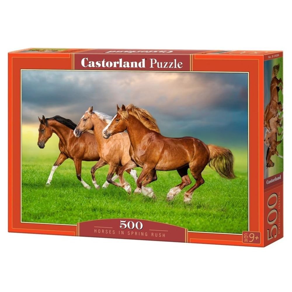 Puzzle 500 Horses in Spring Rush CASTOR