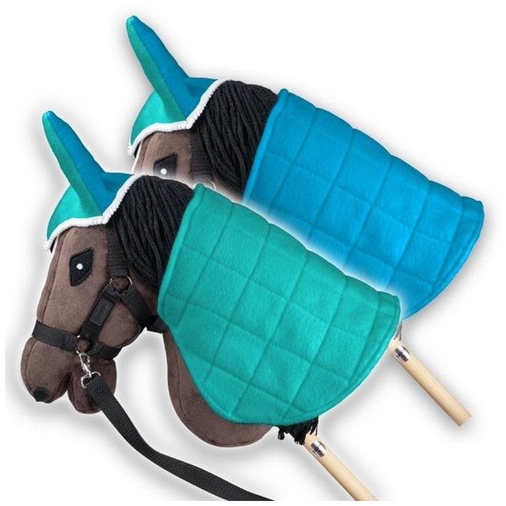 Derka dwustronna i nauszniki Skippi mięta, nieb.